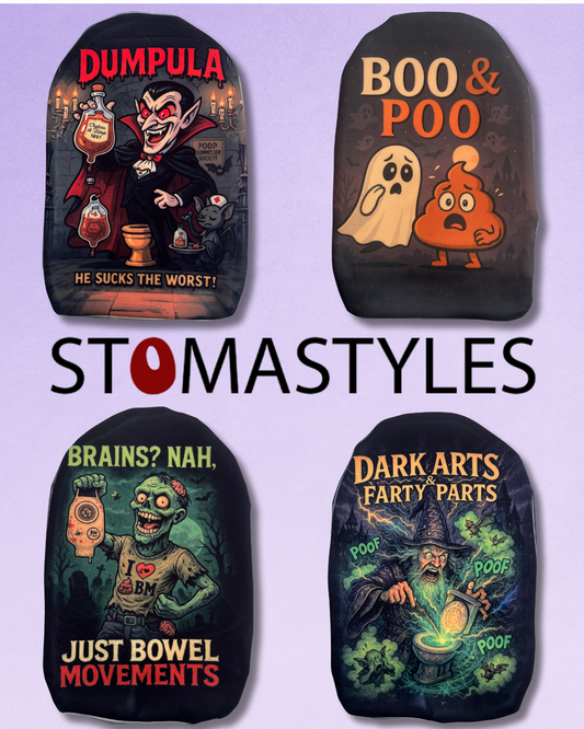 Creepy & Comical Halloween Stoma Bag Covers