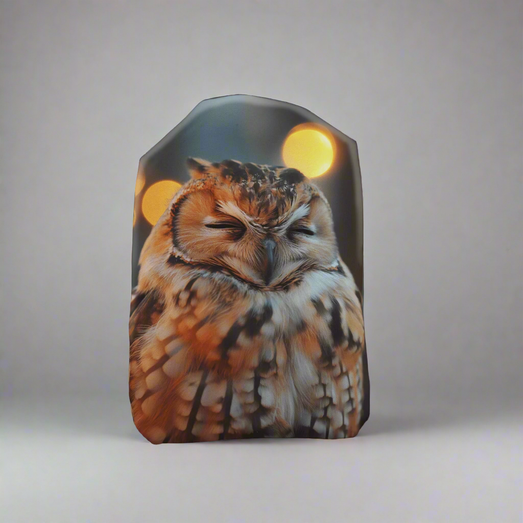 Snoozing Owl Stoma Bag Cover
