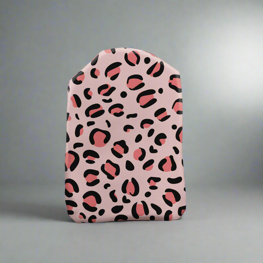 Pink Leopard Print Stoma Bag Cover
