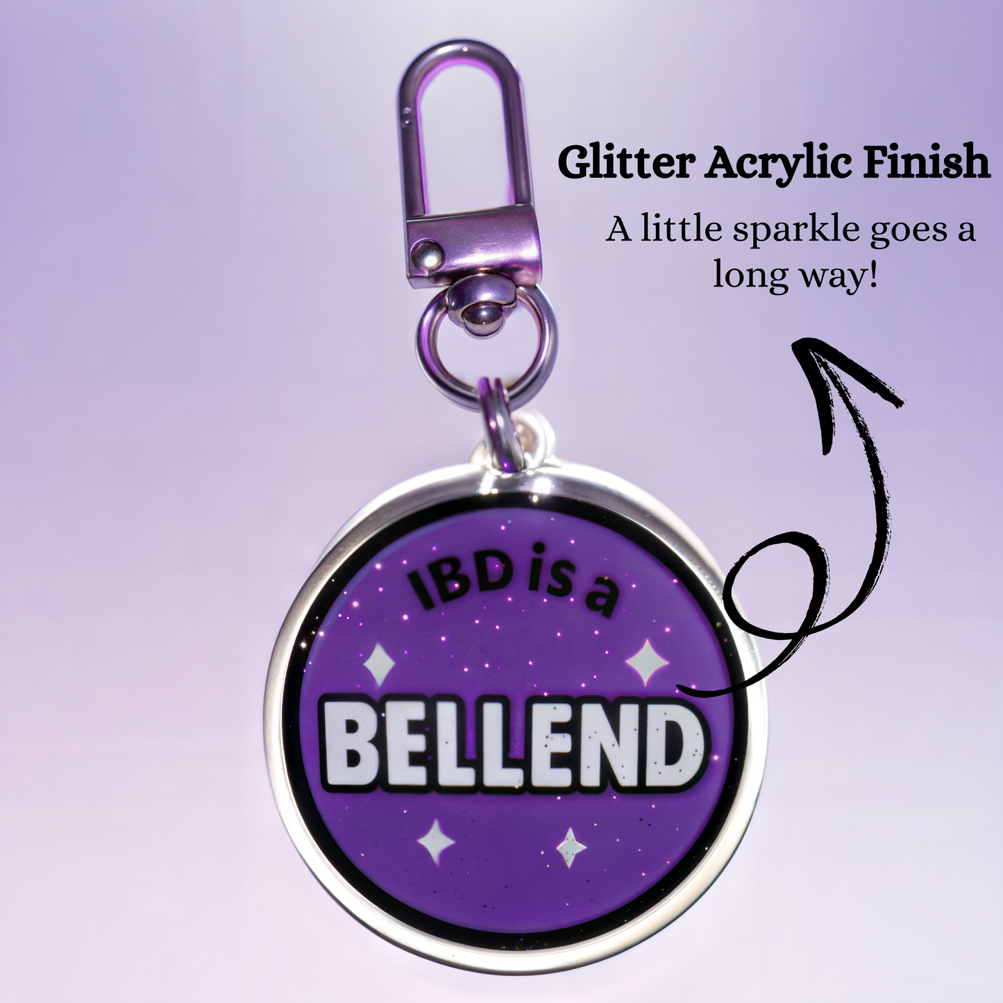 IBD Is a B*llend Funny Keyring