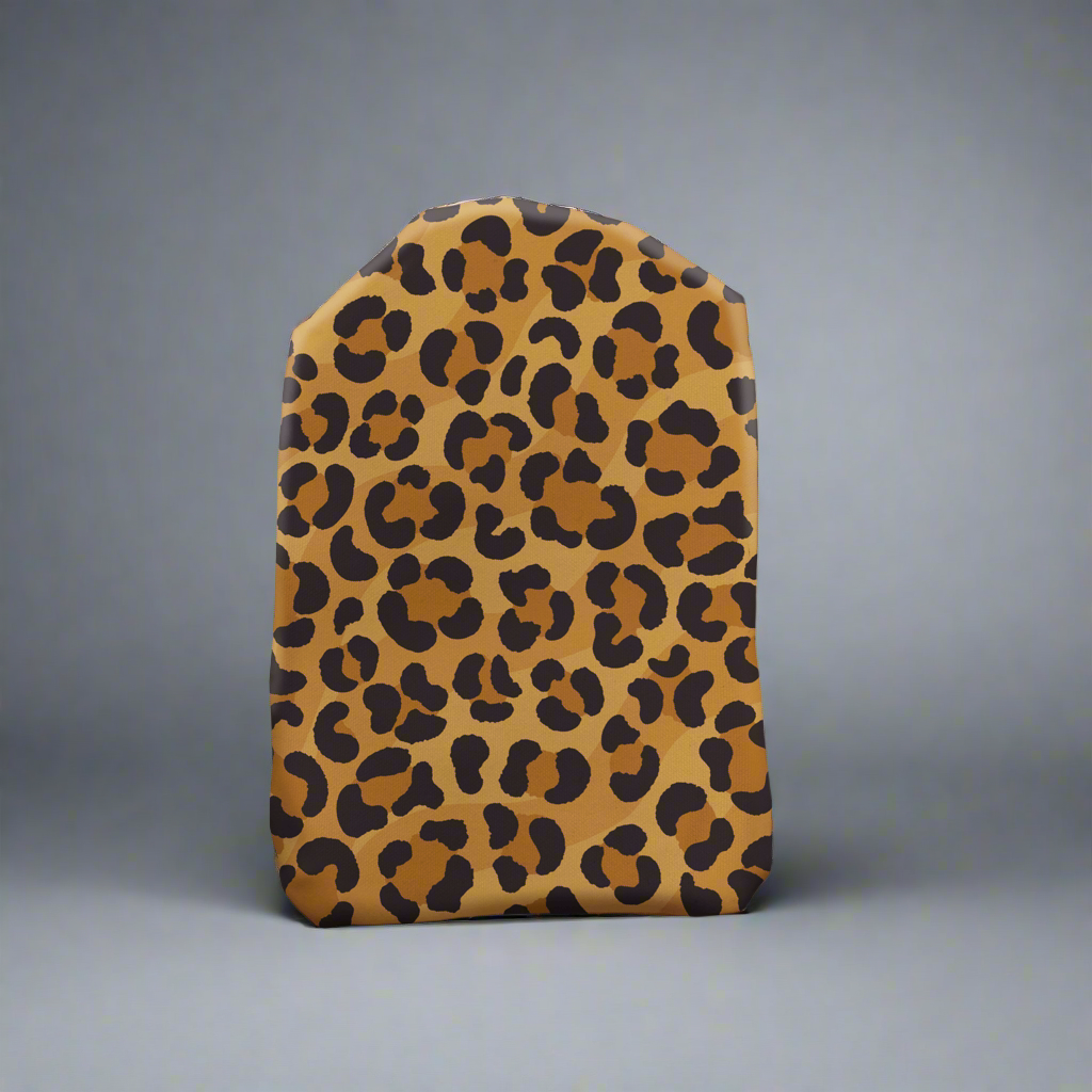 Light Brown Leopard Print Stoma Bag Cover