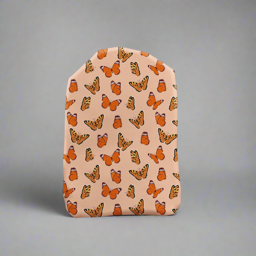 Orange Butterflies Stoma Bag Cover