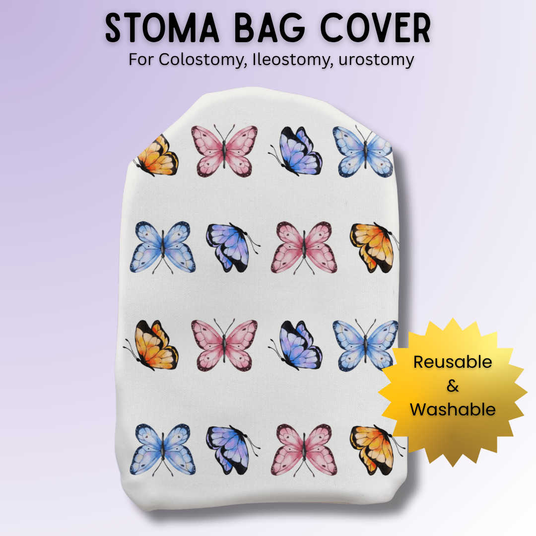 Butterfly Pattern Stoma Bag Cover