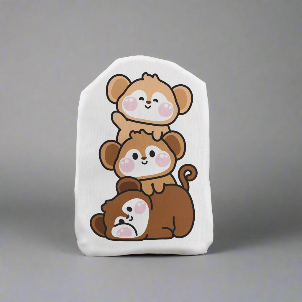 Cute Monkey Friends Stoma Bag Cover