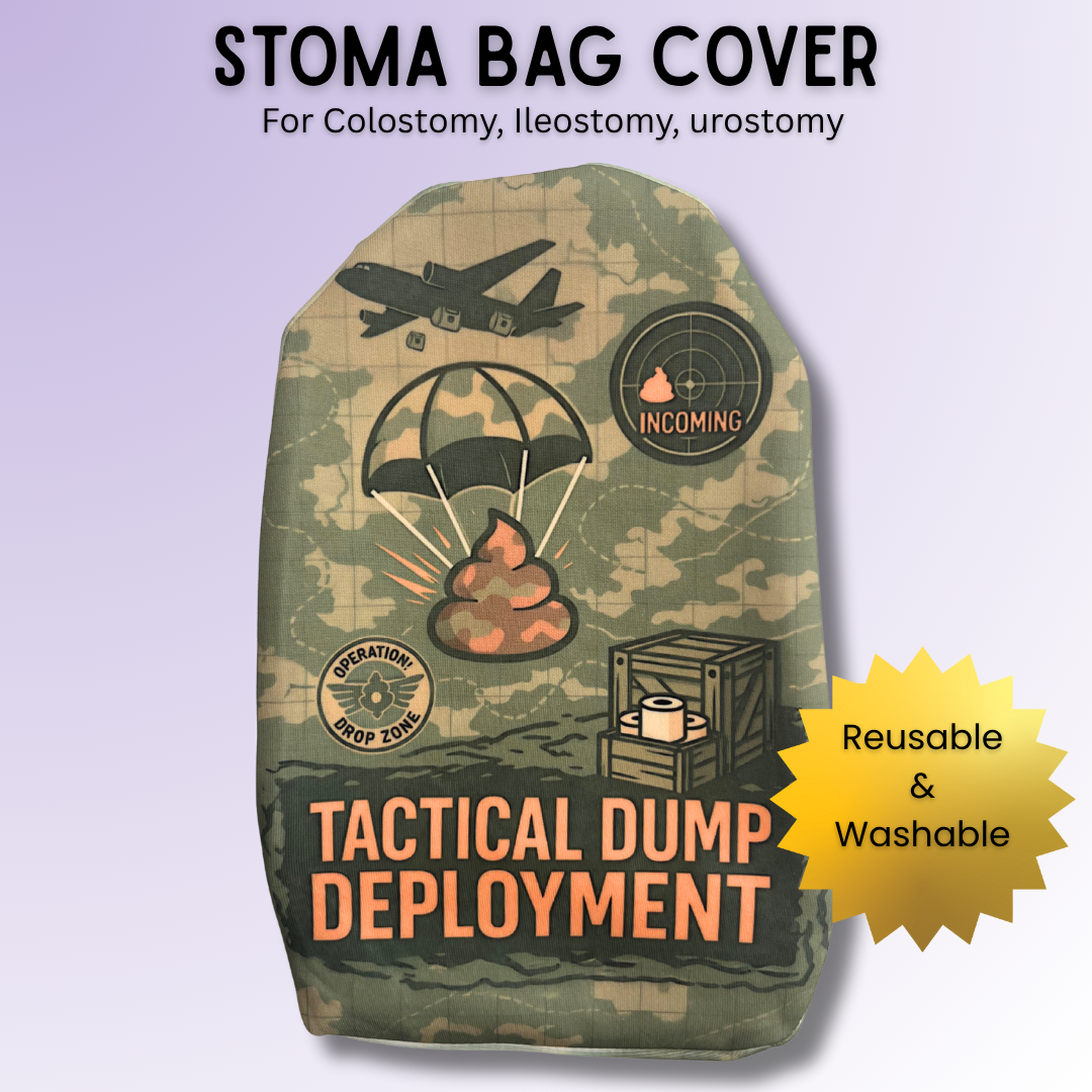 Military Tactical Dump stoma bag cover for most colostomy, ileostomy & urostomy bags.