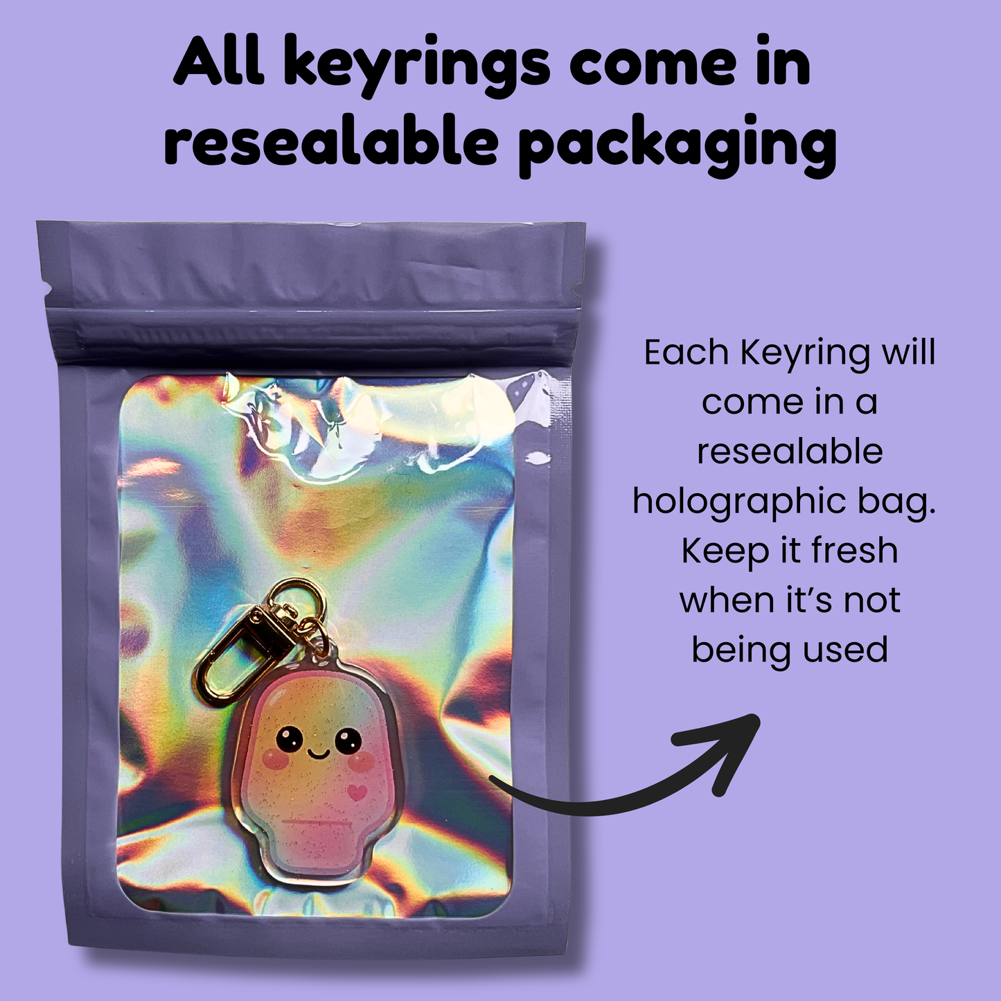 Sprinkles – The Joyful One | Stoma Buddy Keyring