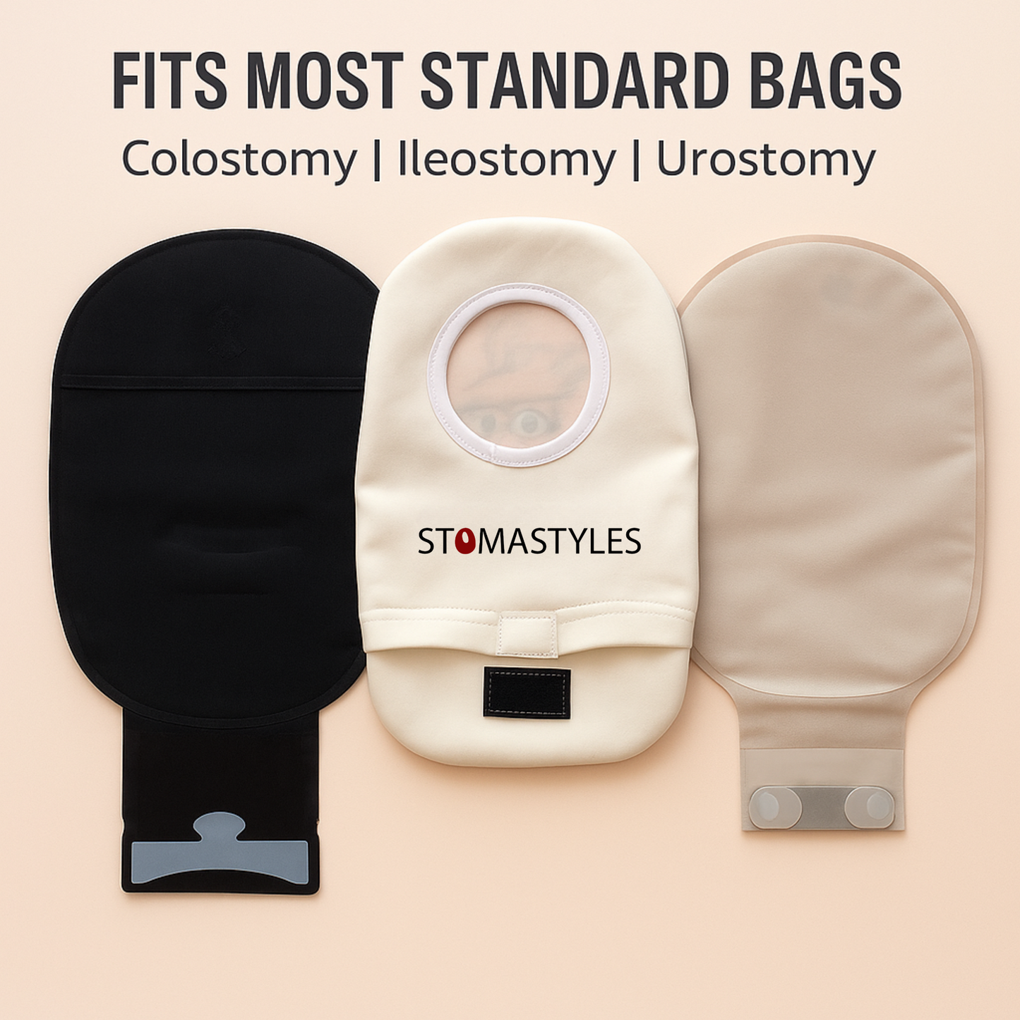 Heart Patterns Stoma Bag Cover