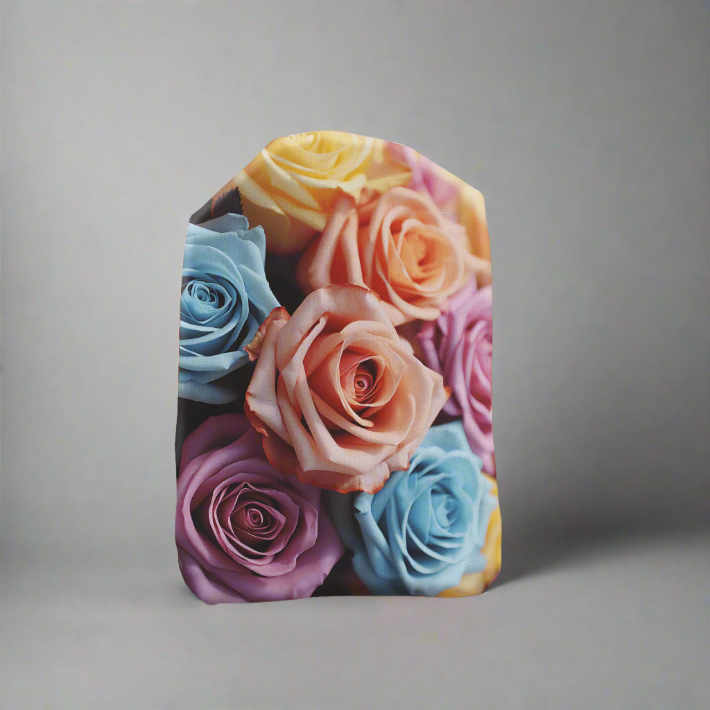 Multicoloured Roses Stoma Bag Cover