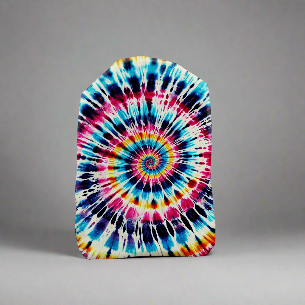 Pink, Yellow & Blue Tie-Dye Stoma Bag Cover