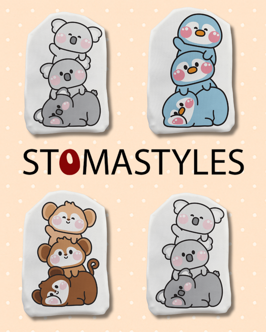 Wild & Whimsical – Jungle, Arctic & Exotic Animal Stoma Bag Covers for Bold Style
