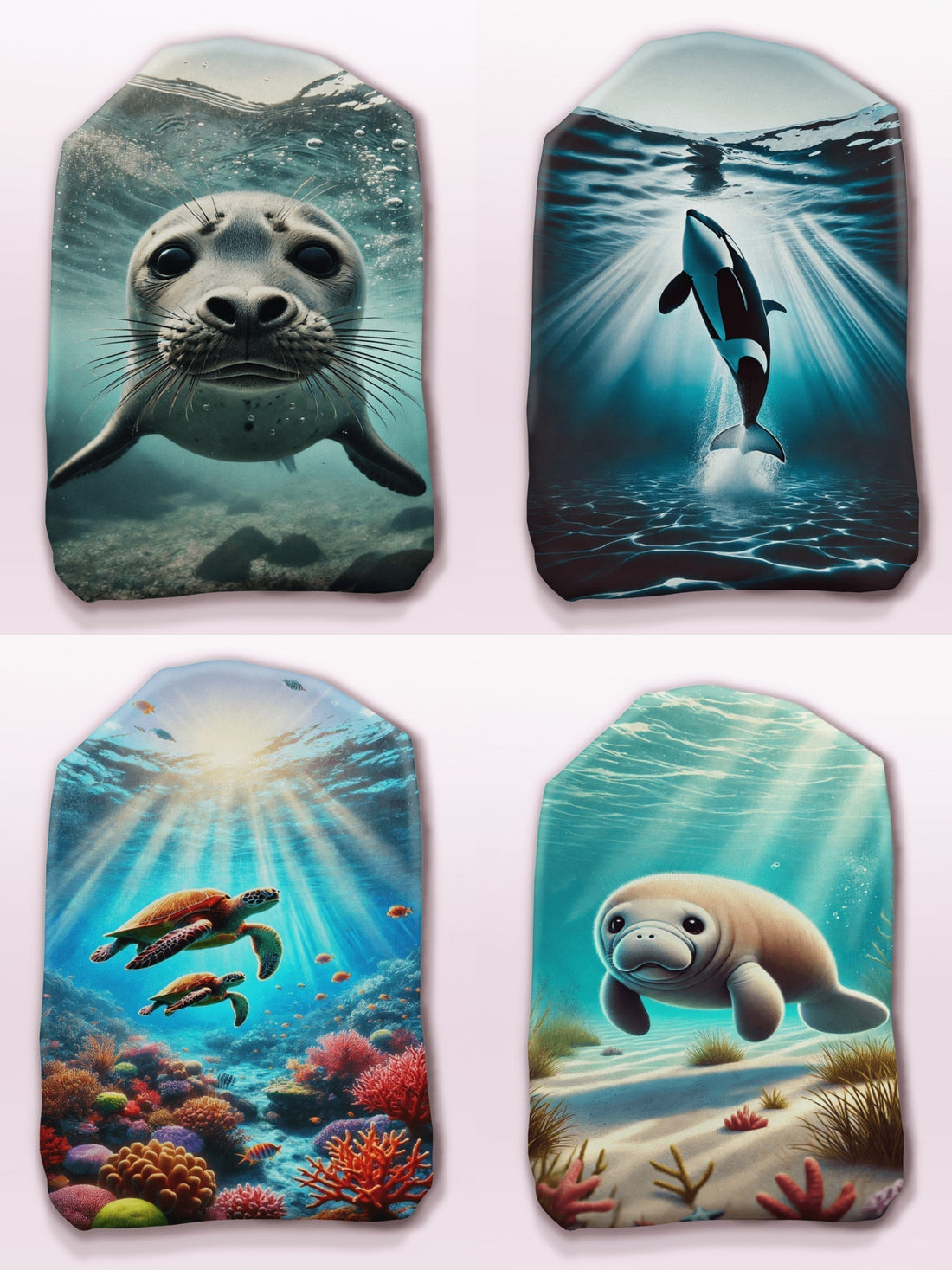 Elegant Ocean-Inspired Stoma Bag Covers – Soothing Ostomy Accessories for Colostomy, Ileostomy & Urostomy