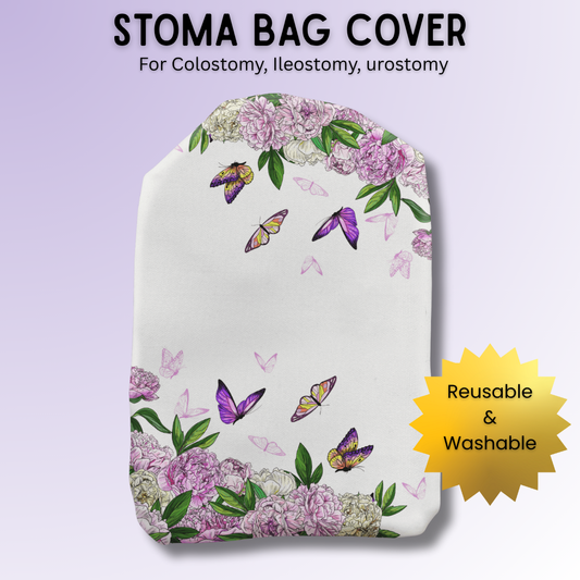 Flowers & Butterflies Stoma Bag Cover