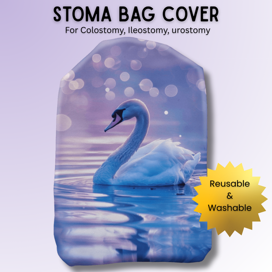 Serenading Swan Stoma Bag Cover
