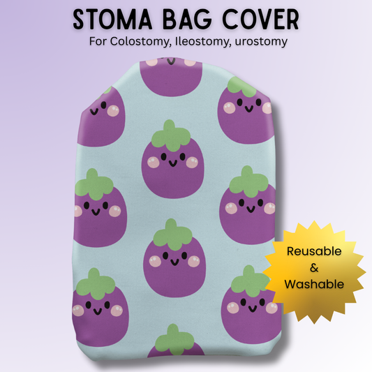 Egg Plant Buddies Stoma Bag Covers
