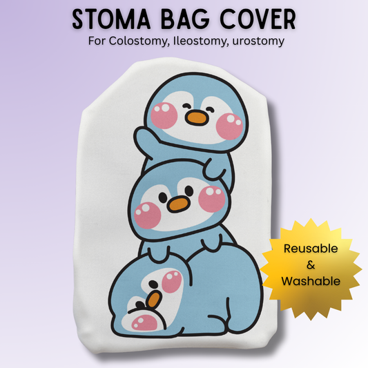 Cute Penguin Friends Stoma Bag Cover