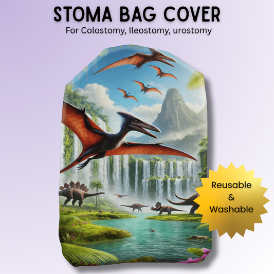 Pterodactyl Paradise Stoma Bag Cover