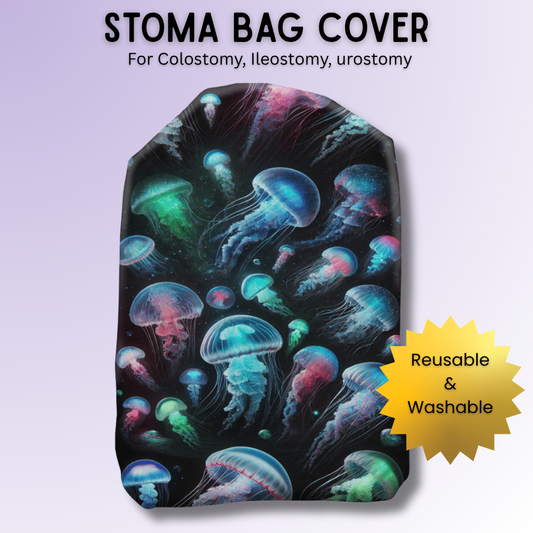Bioluminescent Collection of Jellyfish Stoma Bag Cover