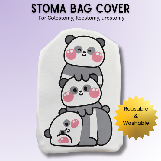 Cute Panda Friends Stoma Bag Cover
