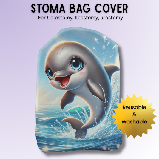 Dancing Dolphin Stoma Bag Cover
