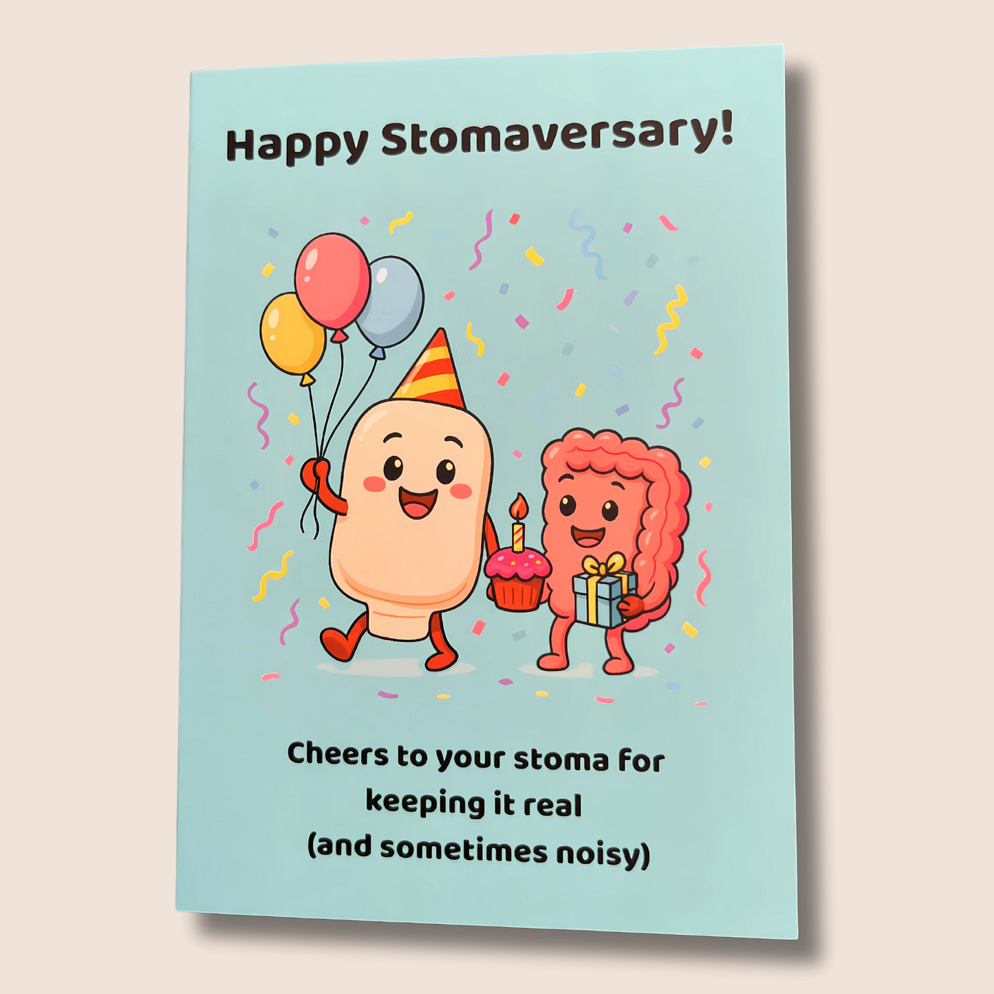 Happy Stomaversary Card – Funny Ostomy Anniversary Greeting | Stoma Celebration Humour
