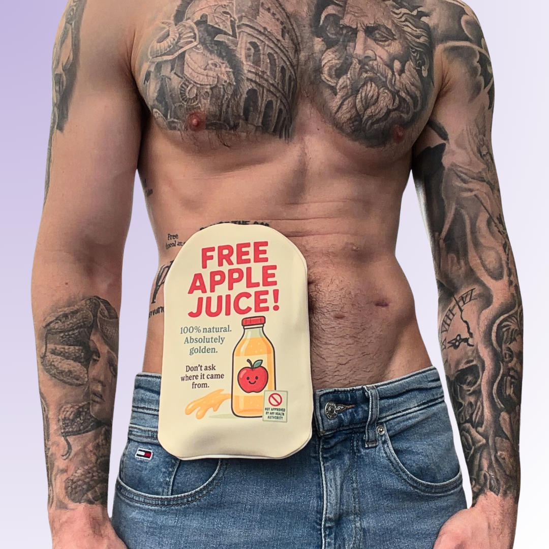 Étui pour poche de stomie Jus de pomme gratuit