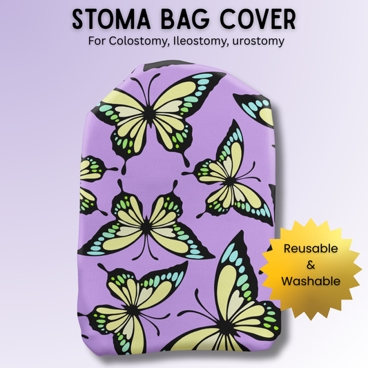 Luminescent Butterflies Stoma Bag Cover