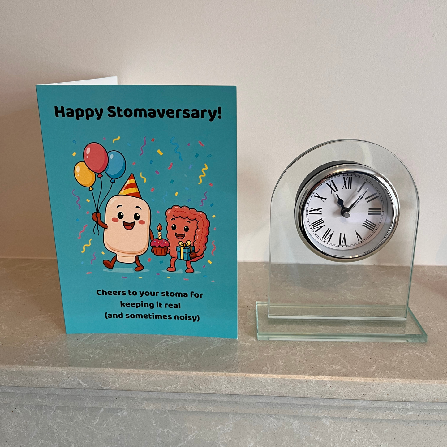 Happy Stomaversary Card – Funny Ostomy Anniversary Greeting | Stoma Celebration Humour