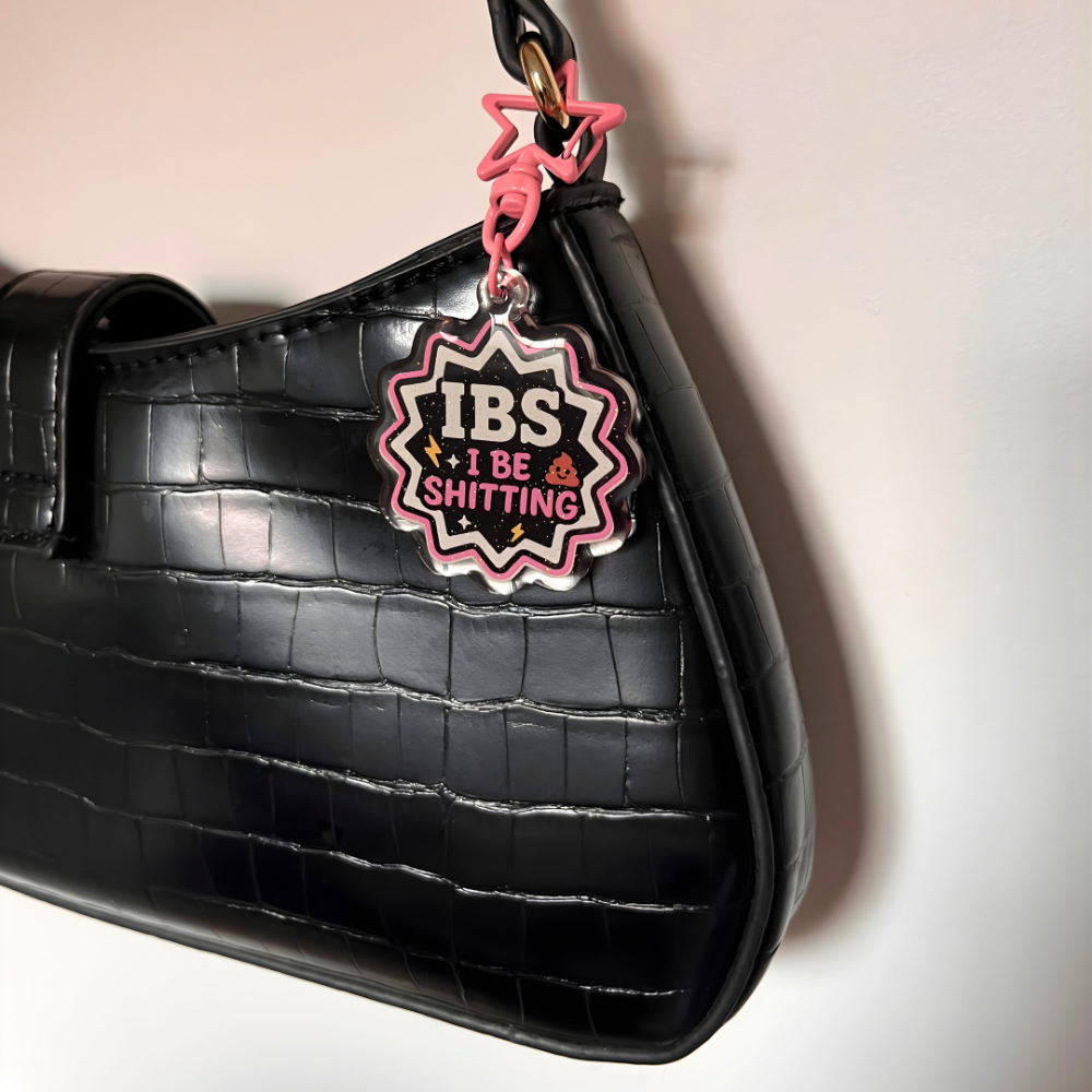 IBS “I Be Sh*tting” Funny Keyring – Pink Edition