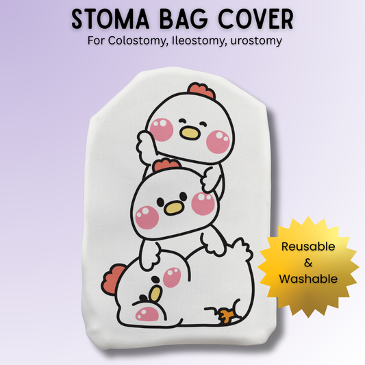 Cute Chicken Friends Stoma Bag Cover