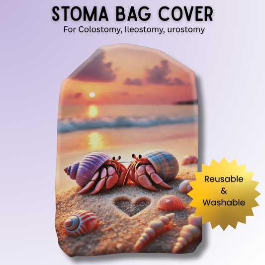 Love-struck Hermits Stoma Bag Cover