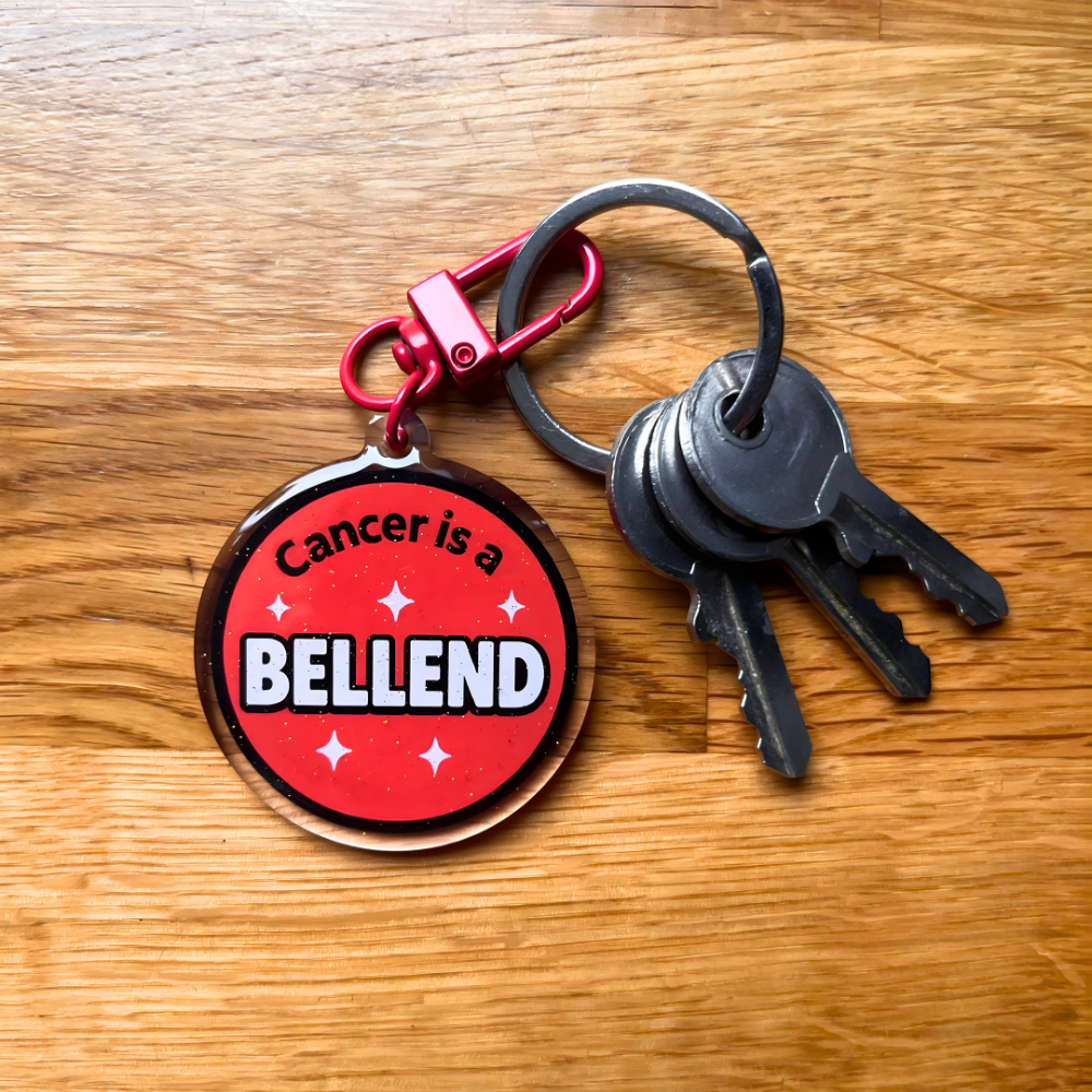 Cancer Is a B*llend Funny Keyring