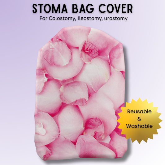 Pink Petals Stoma Bag Cover