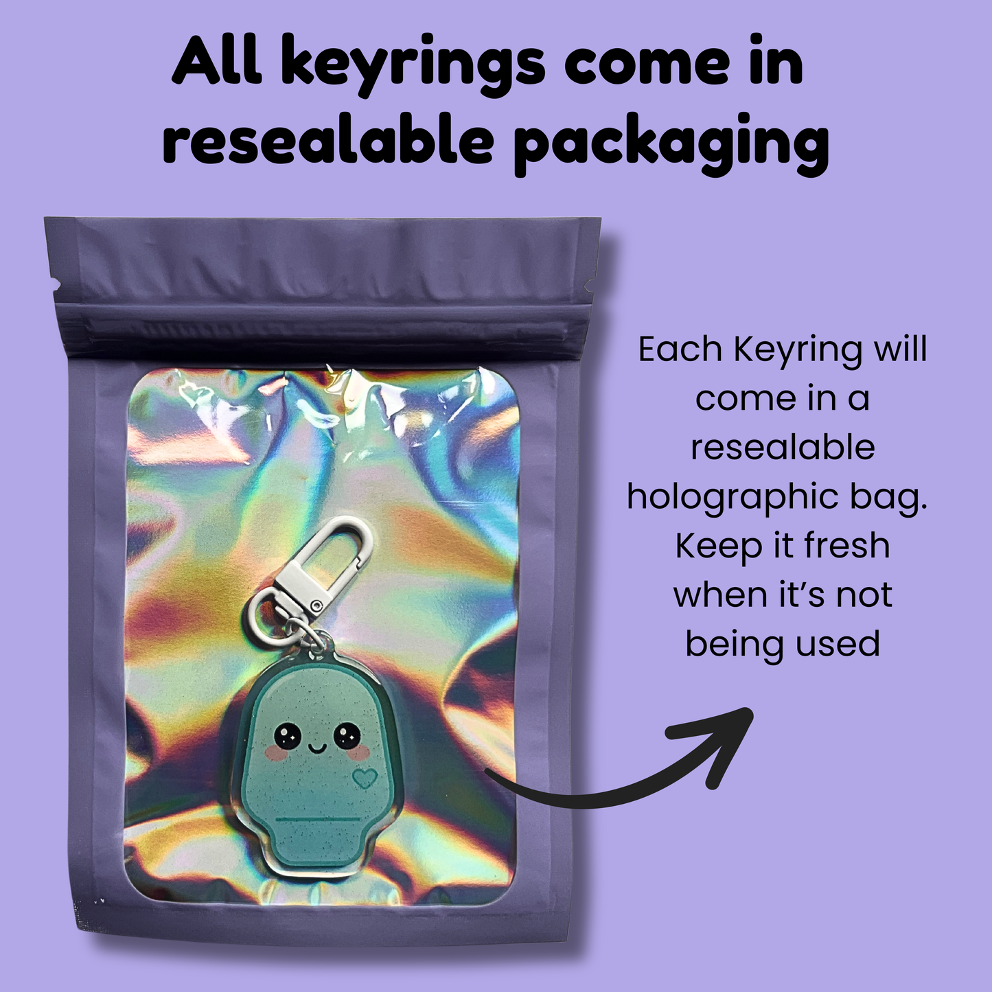 Bubbles – The Cheerful One | Stoma Buddy Keyring