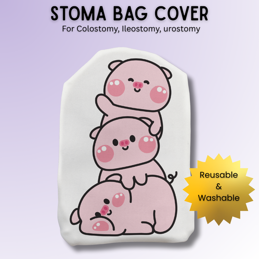 Cute Pig Friends Stoma Bag Cover