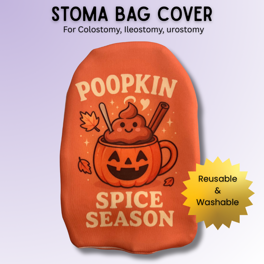 Poopkin Spice Season Stoma Bag Cover