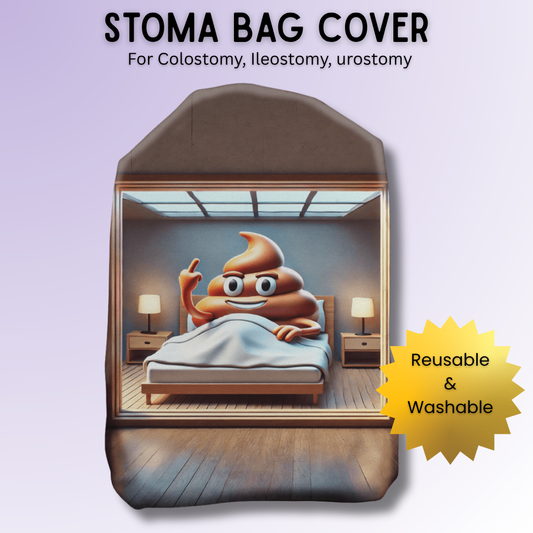 Rude Poop Stoma Bag Cover