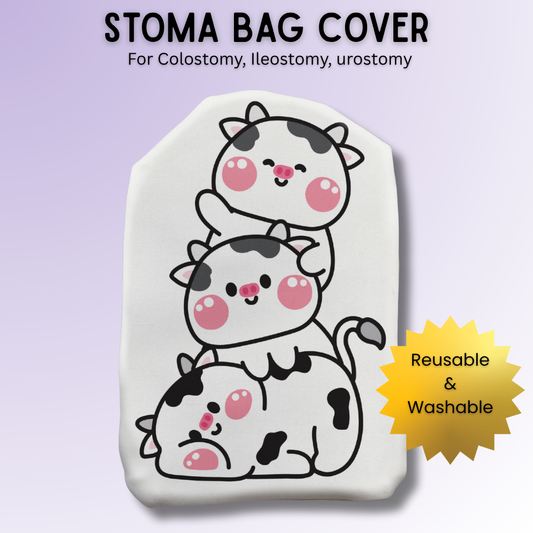 Cute Cow Friends Stoma Bag Cover
