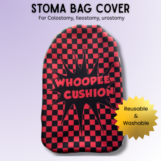 Red Whoopie Cushion Stoma Bag Cover