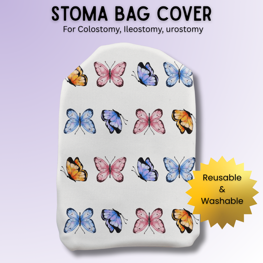 Butterfly Pattern Stoma Bag Cover