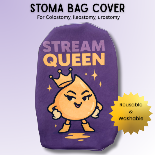 Sassy Stream Queen stoma bag cover for most colostomy, ileostomy & urostomy bags.