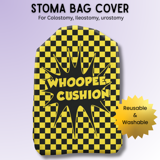 Yellow Whoopie Cushion Stoma Bag Cover