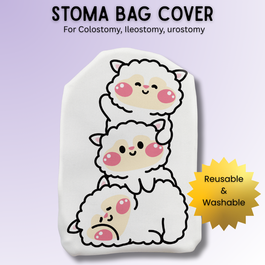 Cute Sheep Friends Stoma Bag Cover