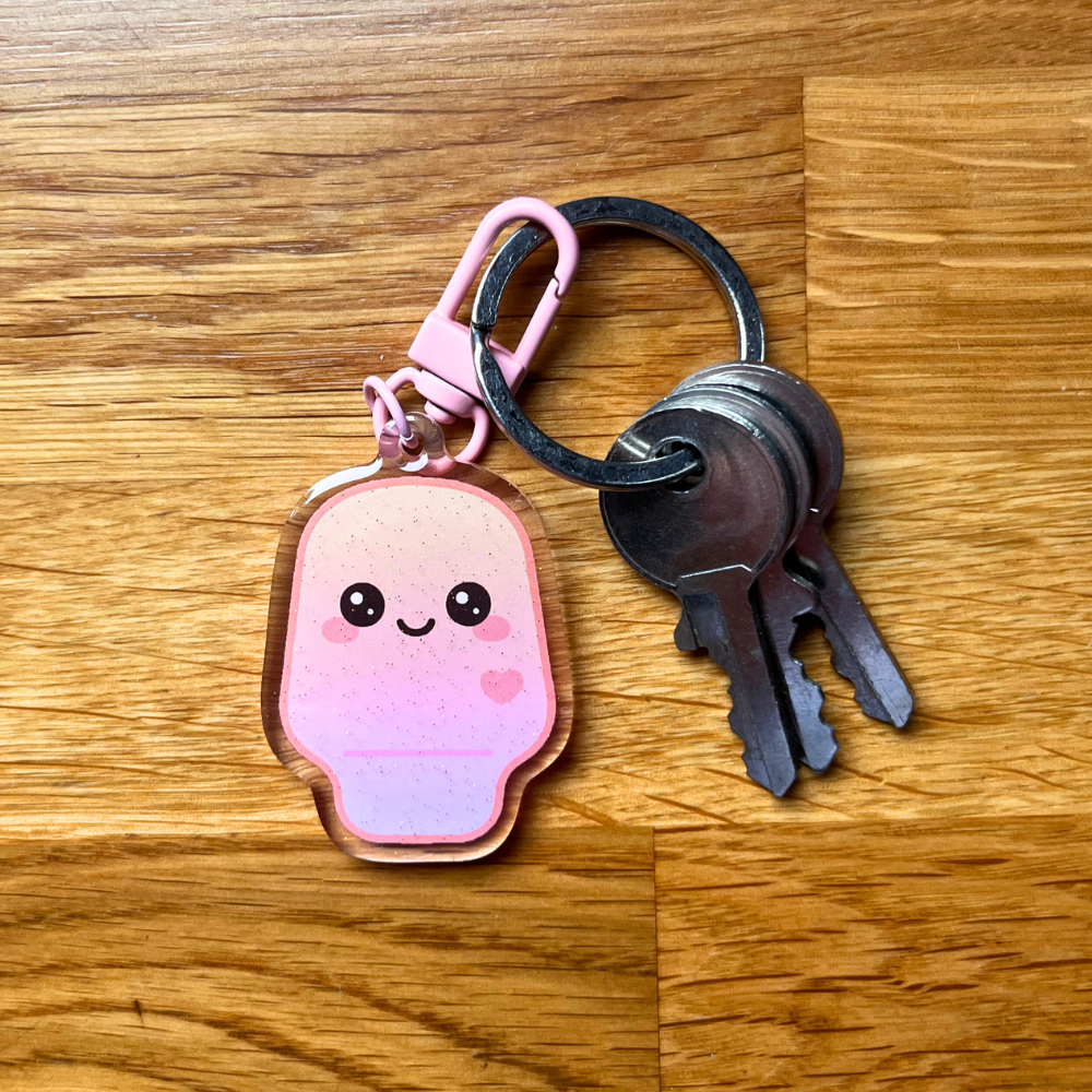 Peaches – The Sweet One | Stoma Buddy Keyring