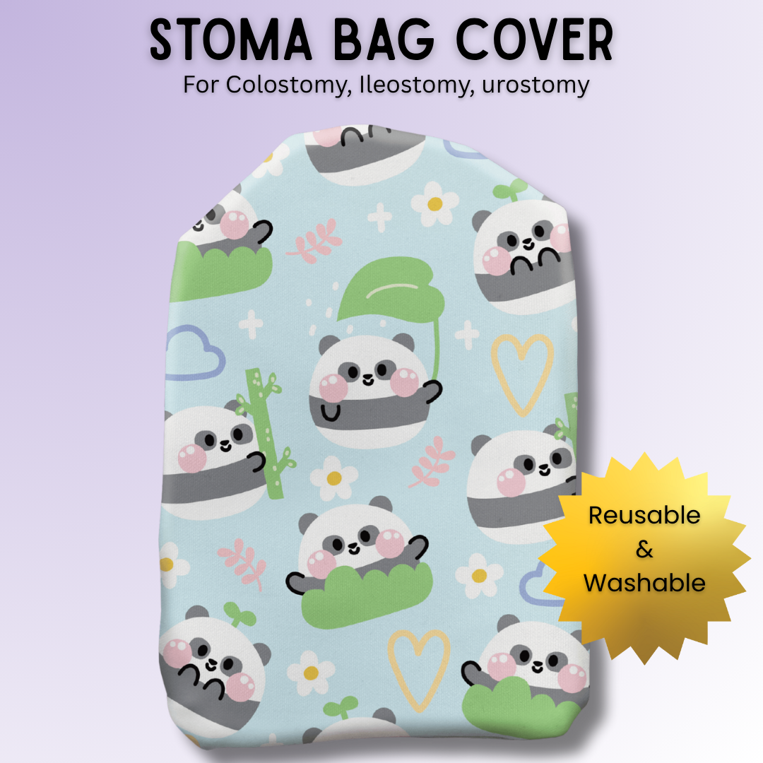 Playful Pandas Stoma Bag Cover
