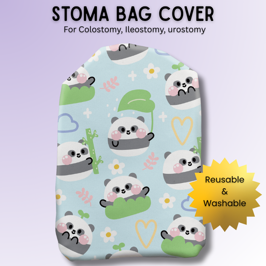 Playful Pandas Stoma Bag Cover