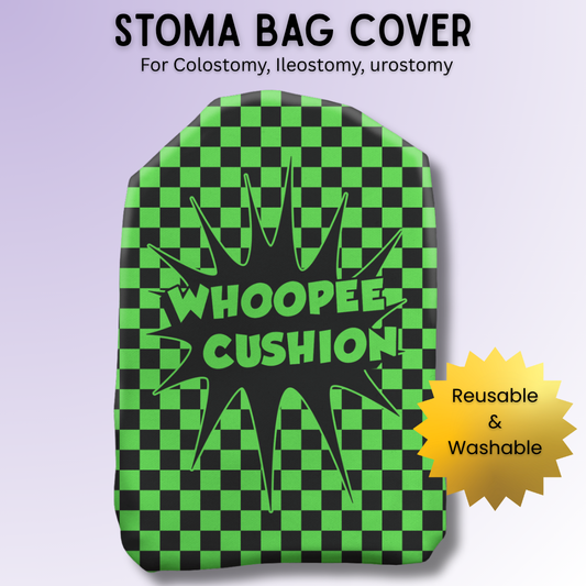 Green Whoopie Cushion Stoma Bag Cover