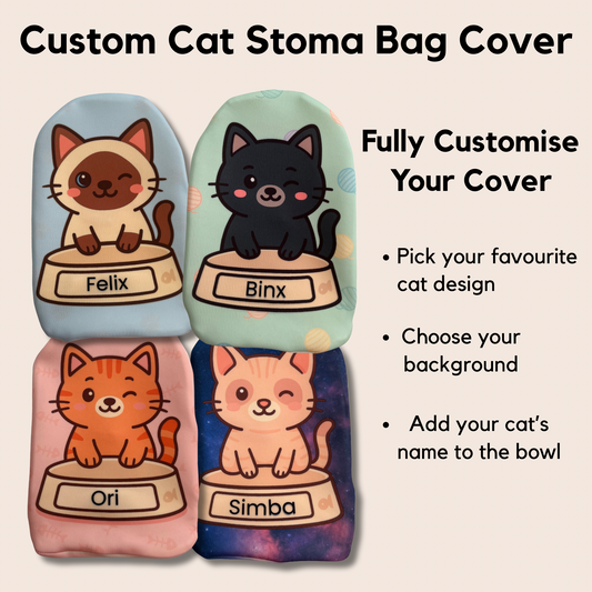 Custom Cat Stoma Bag Cover