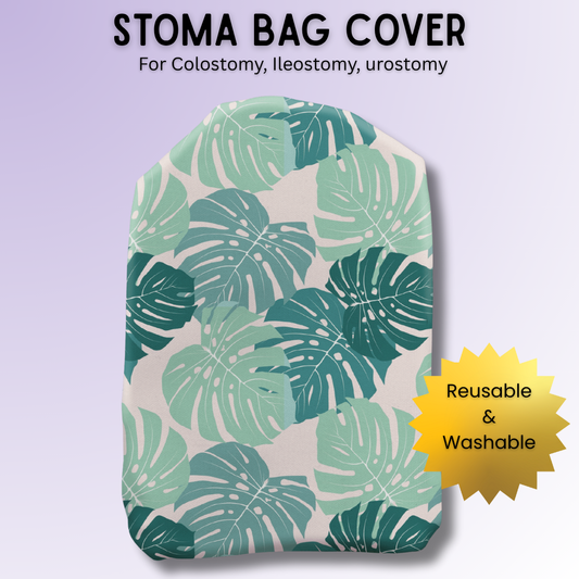 Rainforest Leaves Stoma Bag Cover