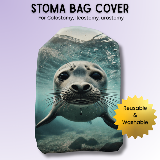 Whiskery Greetings Stoma Bag Cover
