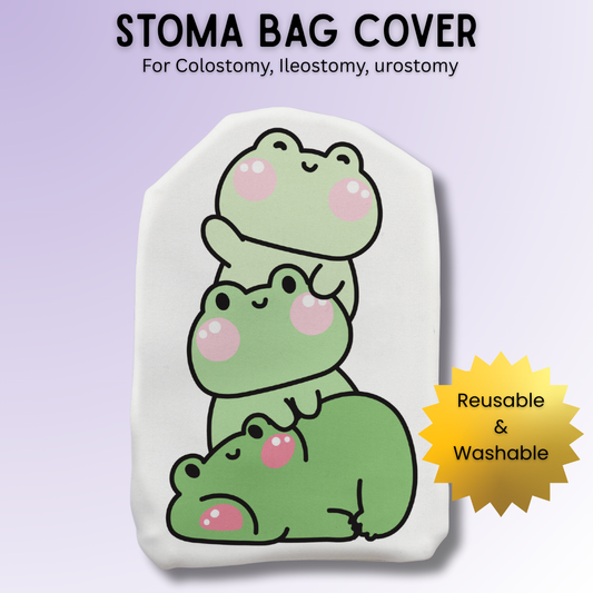 Cute Frog Friends Stoma Bag Cover